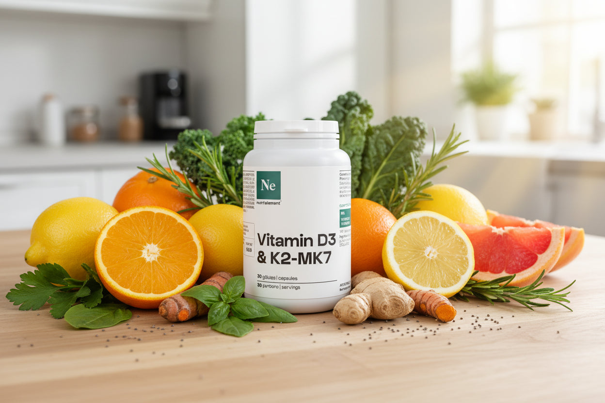 Vitamine D3 + K2MK7 30 capsules Nutrimuscle