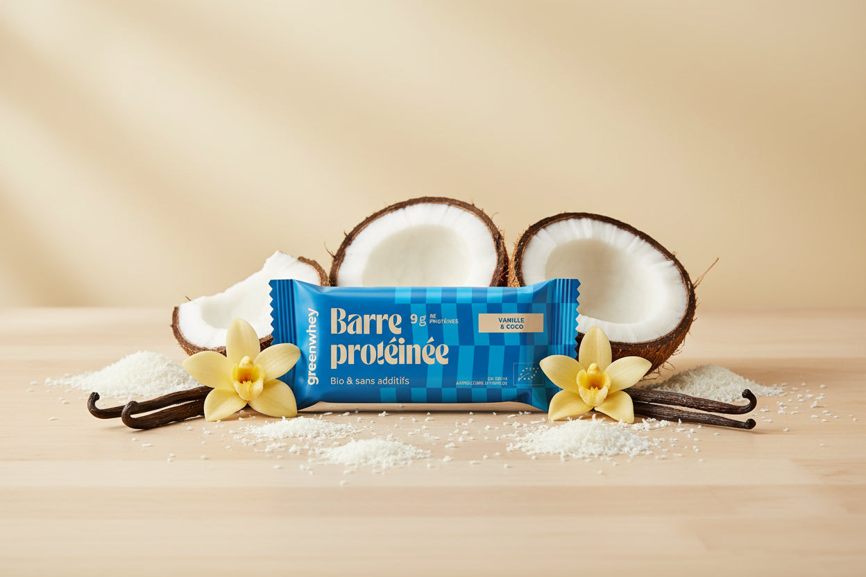Barres protéinées Bio 50g GreenWhey